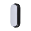 Aplice LED Exterior LBZ-00128 01 Aplică LED ovală de exterior 20W, lumină alb cald 3000K, neagră