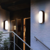Aplice LED Exterior LBZ-00128 03 Aplică LED ovală de exterior 20W, lumină alb cald 3000K, neagră