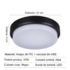 Aplice LED Exterior LBZ-00224 02 Aplică LED exterior rotundă 30W, lumină neutra 4000K, neagră