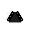 Conector LBZ-00137 01 Conector tip V negru 10 cm