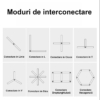 Conector LBZ-00137 02 Conector hexagonal negru 10 cm