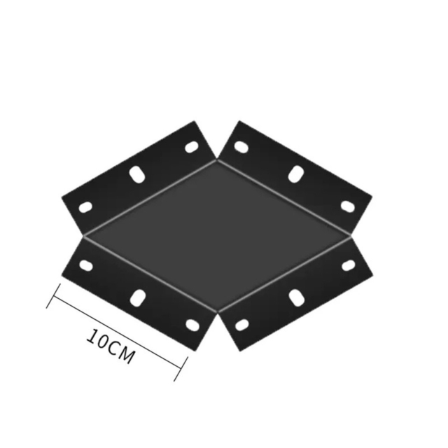 Conector LBZ-00142 01 Conector X negru de 10 cm