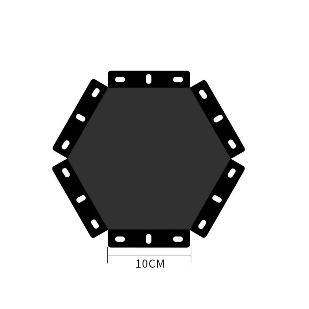Conector LBZ-00143 01 Conector hexagonal negru 10 cm