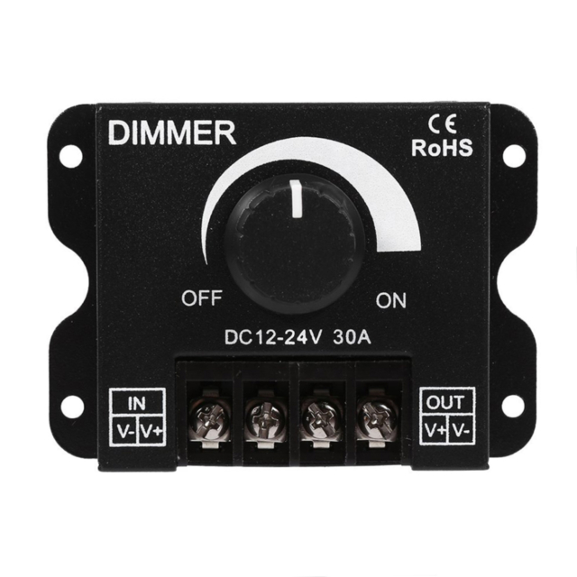 Controlere Benzi LED LBZ-00502 01 Dimmer manual pentru bandă LED monocoloră, 12-24V, 30A