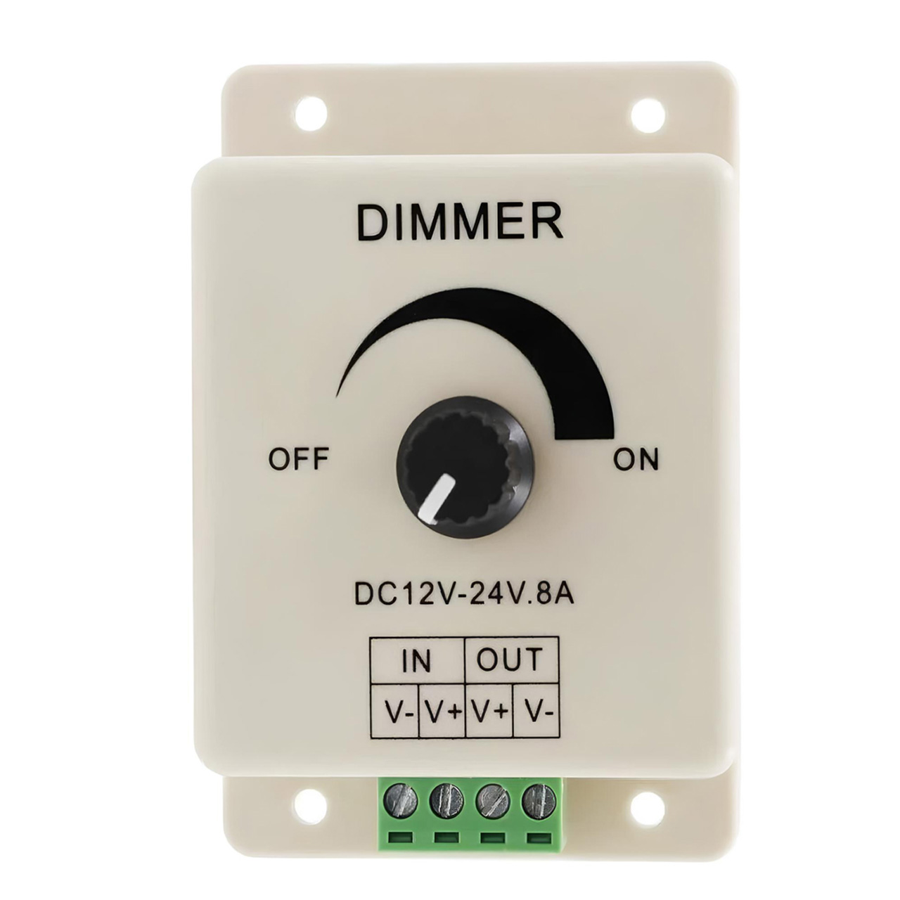 Controlere Benzi LED LBZ-00503 01 Dimmer manual pentru bandă LED monocoloră, 12-24V, 8A