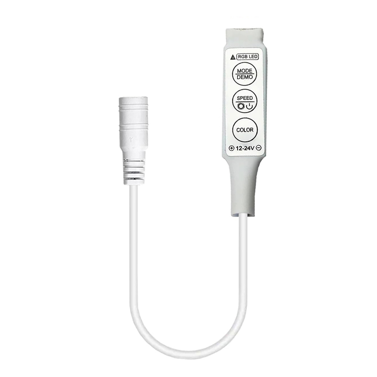 Controlere Benzi LED LBZ-00507 01 Mini controller LED RGB pentru bandă LED cu mufă DC, 12-24V