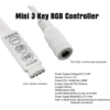 Controlere Benzi LED LBZ-00507 04 Mini controller LED RGB pentru bandă LED cu mufă DC, 12-24V