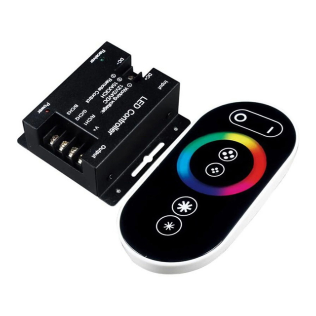 Controlere Benzi LED LBZ-00514 01 Controller LED RGB cu telecomandă touch pentru bandă LED, 12V/24V