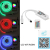 Controlere Benzi LED LBZ-00518 02 Controller smart LED RGBW WiFi pentru bandă LED, 5-24V, telecomandă 24 taste