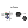 Controlere Benzi LED LBZ-00520 03 Dimmer RF wireless pentru bandă LED monocoloră, 12-24V, telecomandă