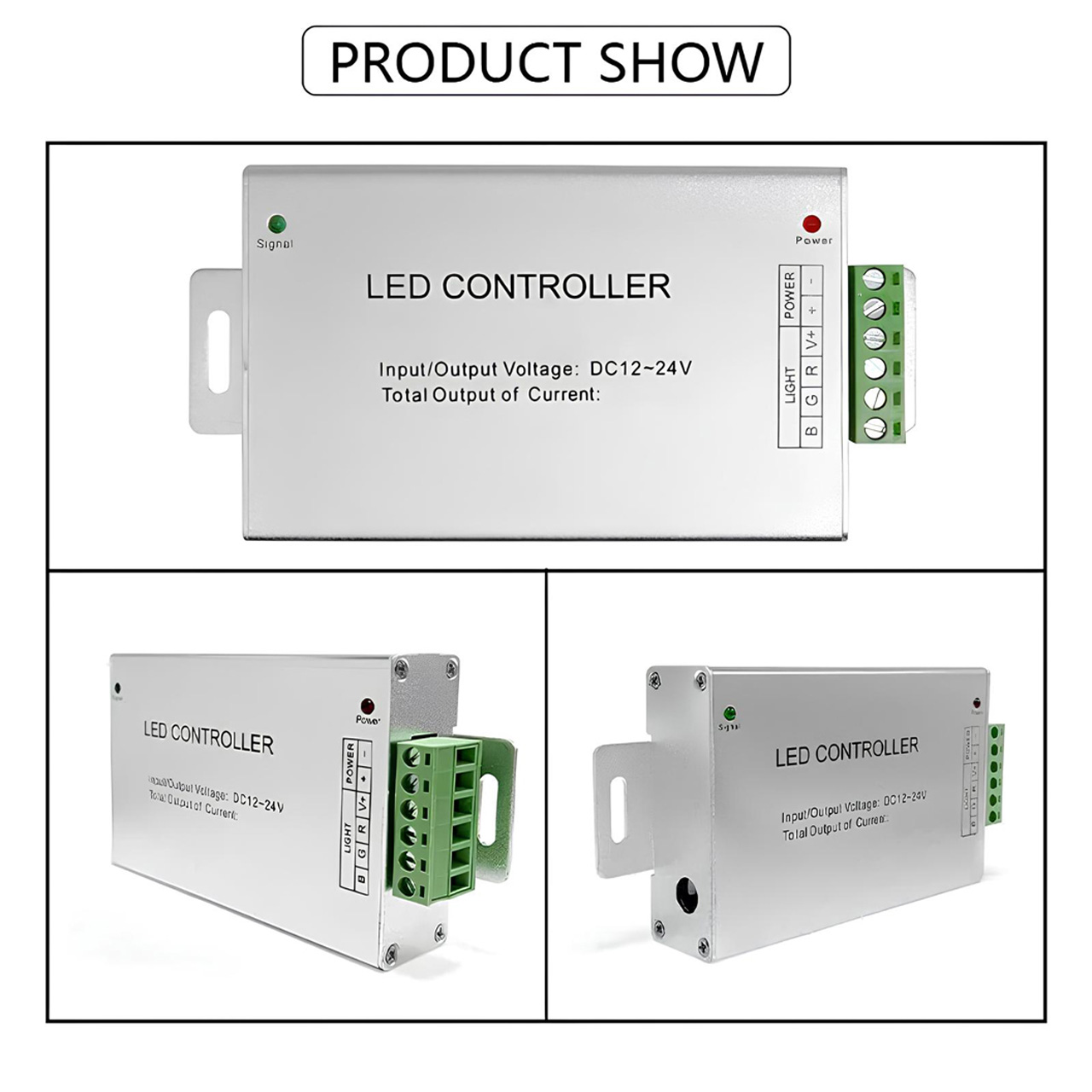 Controlere Benzi LED LBZ-00521 04 Controller LED RGB 12-24V, Carcasa Metal, Telecomanda 44 Taste