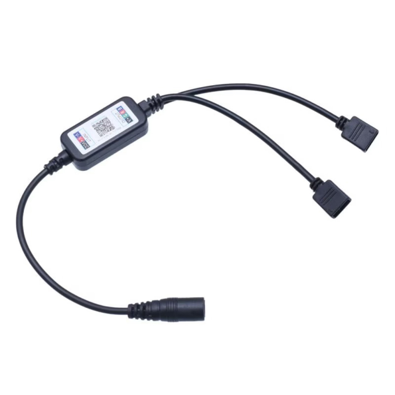Controlere Benzi LED LBZ-00524 03 Mini controller LED RGB pentru bandă LED, 2 ieșiri, telecomandă RF 24 taste, 144W
