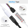 Controlere Benzi LED LBZ-00527 03 Mini controller RF wireless pentru bandă LED RGB, 5-24V, telecomandă 10 taste, 4 fire