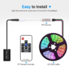 Controlere Benzi LED LBZ-00527 08 Mini controller RF wireless pentru bandă LED RGB, 5-24V, telecomandă 10 taste, 4 fire