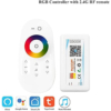 Controlere Benzi LED LBZ-00529 02 Controller smart LED RGBW Tuya WiFi pentru bandă LED, telecomandă touch, funcție muzică