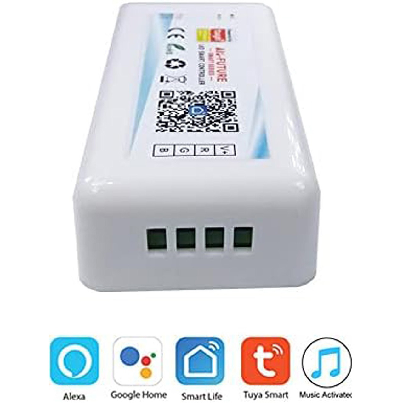 Controlere Benzi LED LBZ-00529 04 Controller smart LED RGBW Tuya WiFi pentru bandă LED, telecomandă touch, funcție muzică