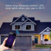 Controlere Benzi LED LBZ-00529 05 Controller smart LED RGBW Tuya WiFi pentru bandă LED, telecomandă touch, funcție muzică