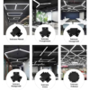 Corp Iluminat LED LBZ-00033 04 Corp iluminat LED suspendat liniar 60W, 120x20 cm, lumină alb neutru 4500K, negru