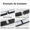 Corp Iluminat LED LBZ-00033 05 Corp iluminat LED suspendat liniar 60W, 120x20 cm, lumină alb neutru 4500K, negru