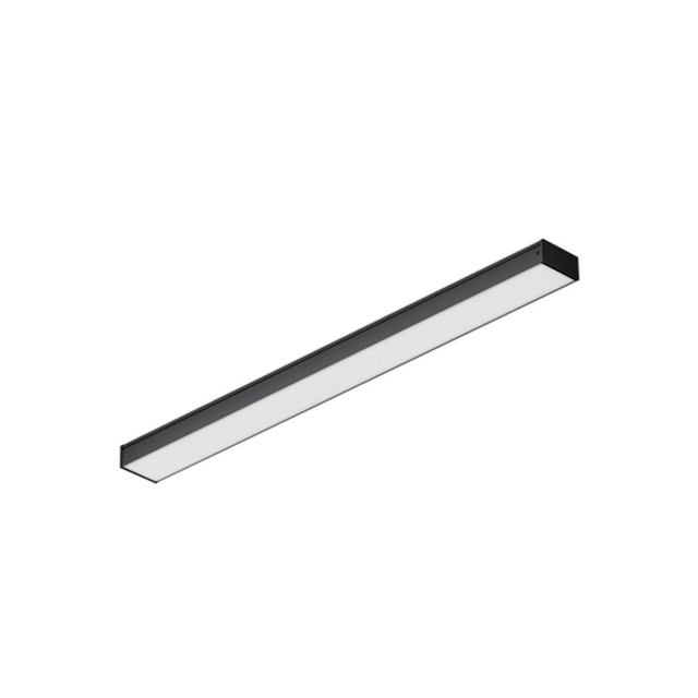 Corp iluminat LED liniar pentru birou 36W, 120x10 cm, lumină alb rece 6500K, negru