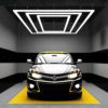 Honeycomb LED LBZ-00153 01 Sistem Iluminat LED pentru Detailing Auto, 3 Dreptunghiuri Concentrice, 472W, 6500K, 4.8x2.4m