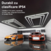 Honeycomb LED LBZ-00153 03 Sistem Iluminat LED pentru Detailing Auto, 3 Dreptunghiuri Concentrice, 472W, 6500K, 4.8x2.4m
