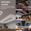 Honeycomb LED LBZ-00153 04 Sistem Iluminat LED pentru Detailing Auto, 3 Dreptunghiuri Concentrice, 472W, 6500K, 4.8x2.4m