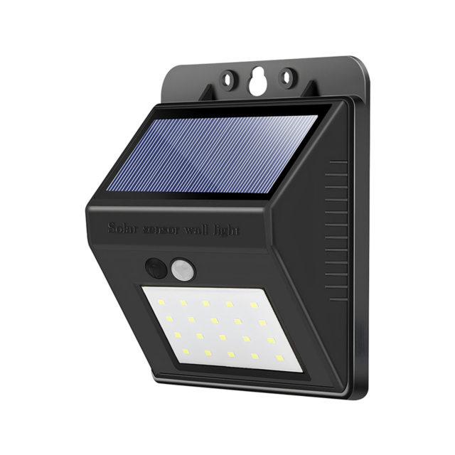 Iluminat Solar LBZ-00065 01 Lampa Solara cu senzor de miscare, 20 LED-uri, culoare alb rece 6500k