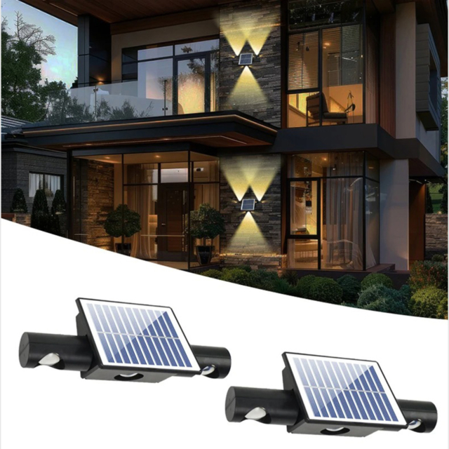 Iluminat Solar LBZ-00073 01 Lampa solara 3 LED-uri, IP65, Lumina aurie