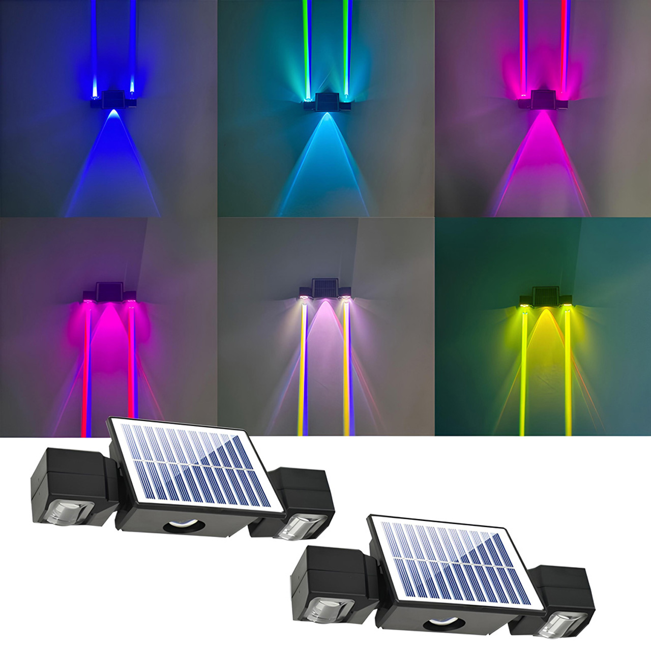 Iluminat Solar LBZ-00076 01 Lampa solara 3 LED-uri, IP65, RGB