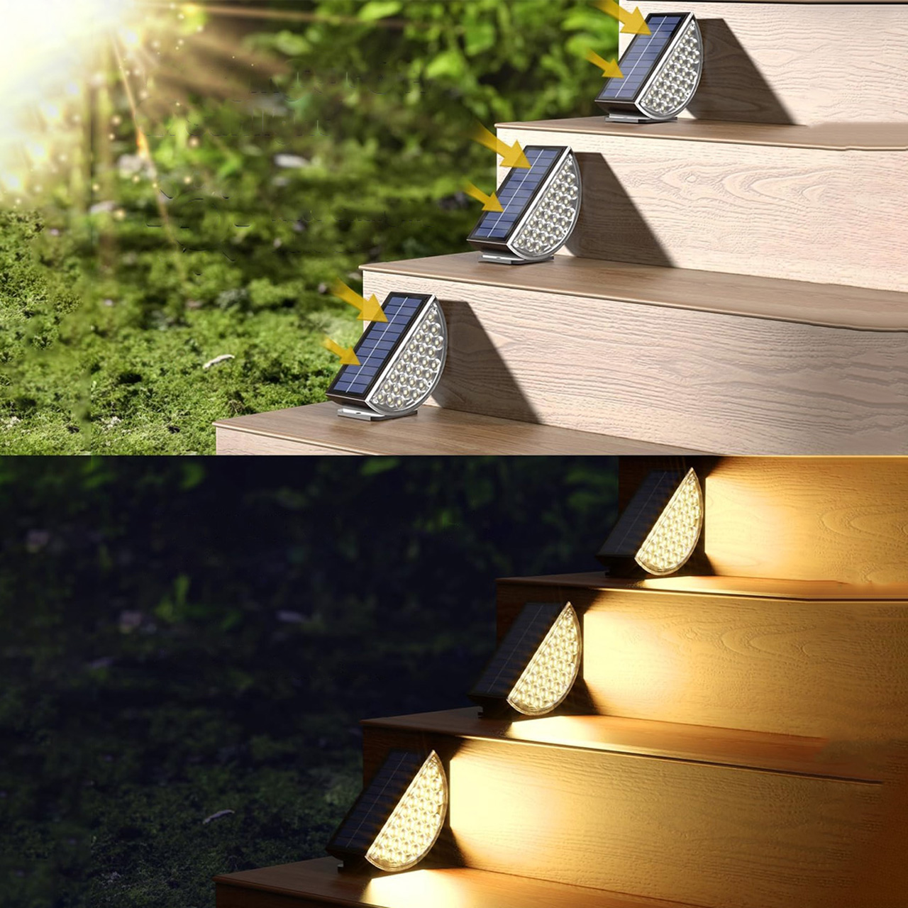 Iluminat Solar LBZ-00078 01 Lampa solara 28 LED-uri, IP65, trepte/gradina, 6500k