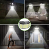 Iluminat Solar LBZ-00085 01 Lampă solară LED exterior cu senzor de mișcare, 576 LED-uri, lumină alb rece 6500K