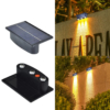 Iluminat Solar LBZ-00089 01 Lampă solară LED RGB de perete, 3 LED-uri, 12 moduri, IP65