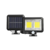 Iluminat Solar LBZ-00178 01 Lampă solară LED cu senzor de mișcare, 2 grile COB, 2400 lm, IP65, lumină alb rece