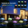 Iluminat Solar LBZ-00180 02 Lampă solară LED decorativă tip meduză, 90 cm, lumină multicoloră, IP65