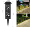Iluminat Solar LBZ-00189 02 Lampa Solara LED Tip Felinar pentru Gradina, 30.2 cm, 0.2W, 1.2V, 600mAh, Lumina Alb Cald 3500K, Iluminat Exterior Decorativ