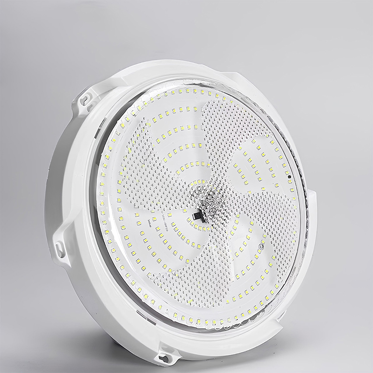 Plafonieră solară LED 30W cu telecomandă, 145 mm, lumină alb rece 6500K, cablu 4.6 m