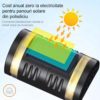 Iluminat Solar LBZ-00244 02 Lampă solară LED decorativă bidirecțională, IP65, lumină alb rece 6500K, 15.1 x 9 x 6 cm