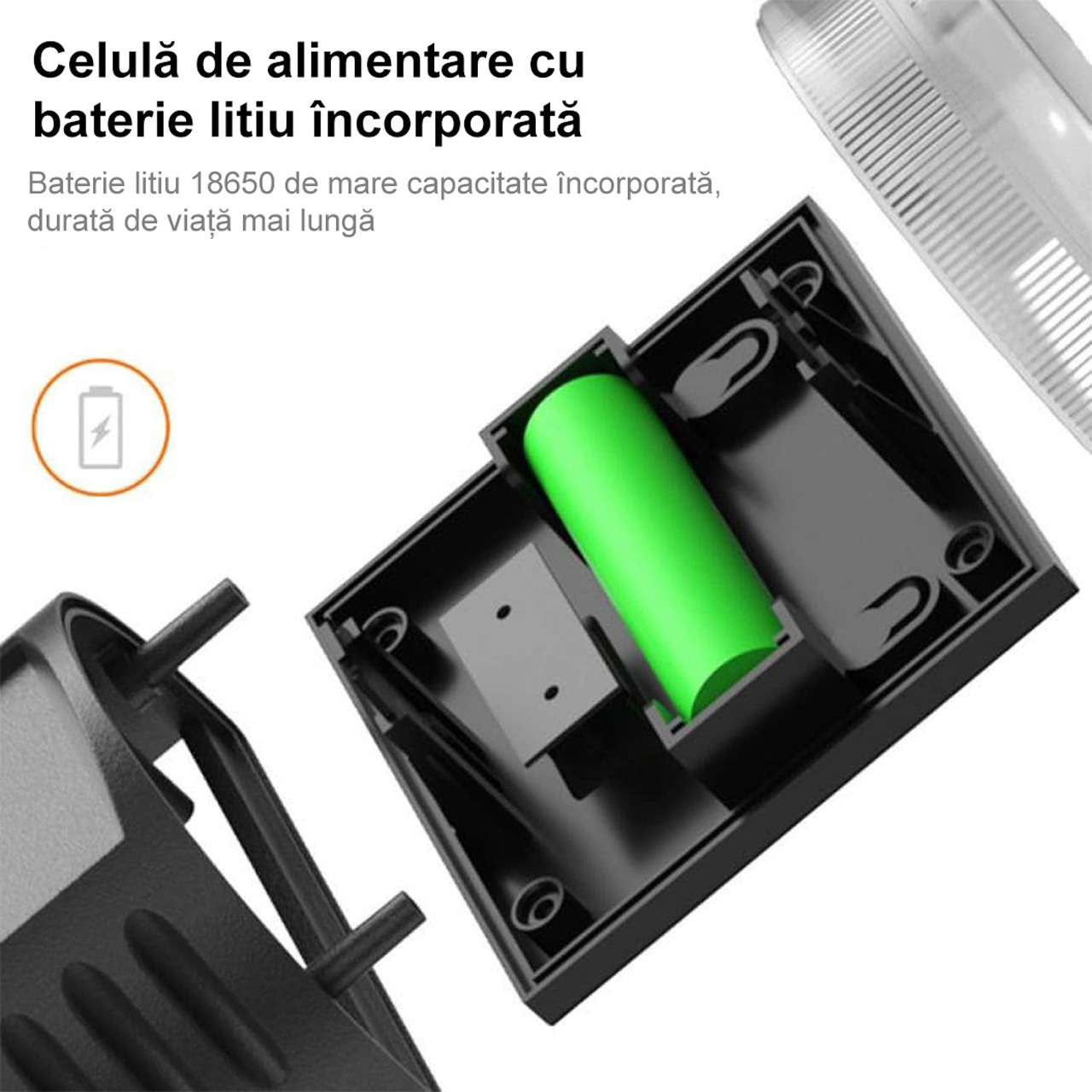 Iluminat Solar LBZ-00244 03 Lampă solară LED decorativă bidirecțională, IP65, lumină alb rece 6500K, 15.1 x 9 x 6 cm