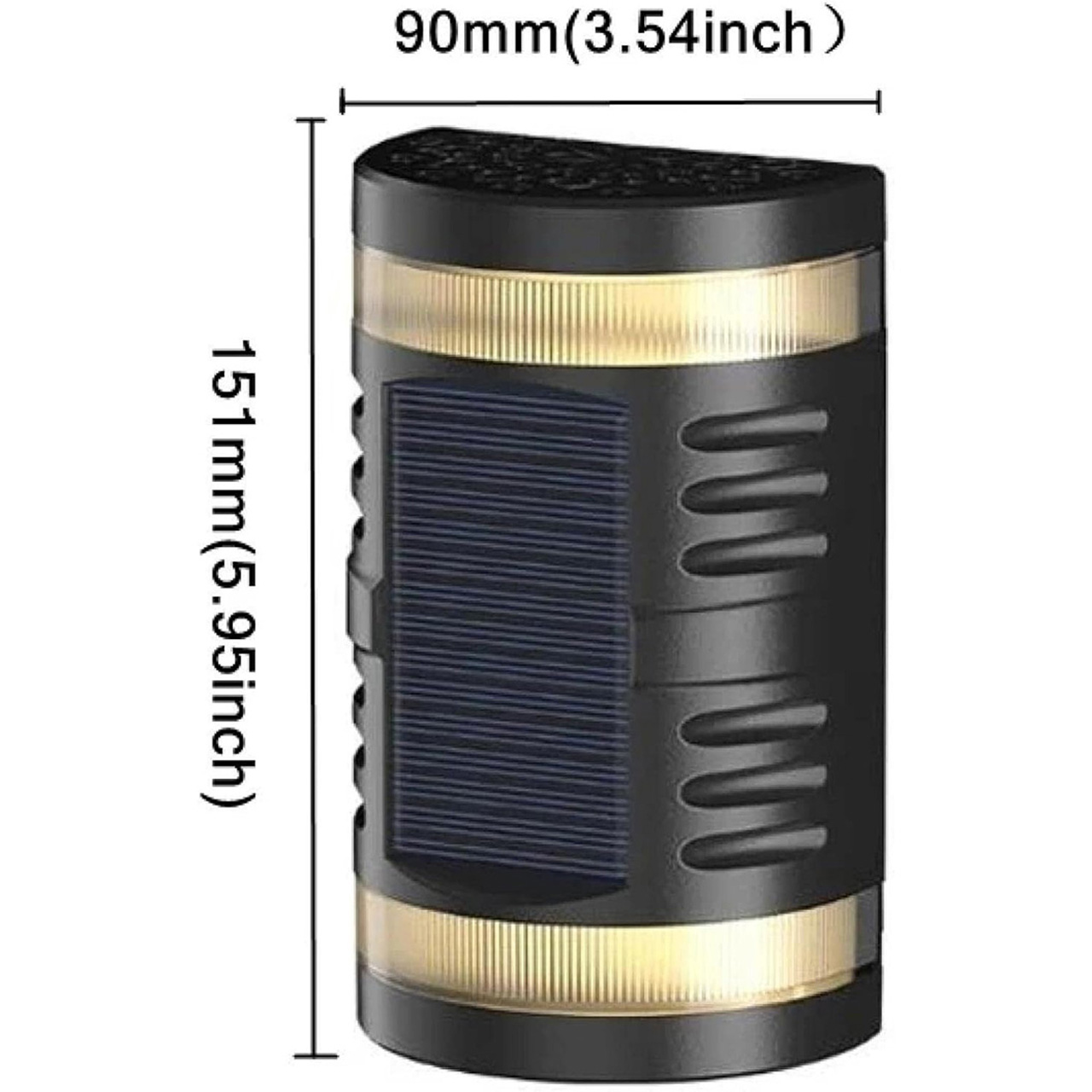 Iluminat Solar LBZ-00244 05 Lampă solară LED decorativă bidirecțională, IP65, lumină alb rece 6500K, 15.1 x 9 x 6 cm
