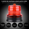 Iluminat Solar LBZ-00246 03 Lampă LED solară de avertizare, lumină roșie intermitentă, IP65, 11.5 x 11.6 cm