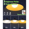 Iluminat Solar LBZ-00564 02 Lampă solară LED suspendată cu telecomandă, panou solar separat, cablu prelungitor, lumină caldă