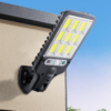 Iluminat Solar LBZ-00565 01 Lampă solară stradală LED 108 COB cu telecomandă, panou solar integrat