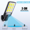 Iluminat Solar LBZ-00565 08 Lampă solară stradală LED 108 COB cu telecomandă, panou solar integrat