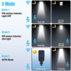 Iluminat Solar LBZ-00565 09 Lampă solară stradală LED 108 COB cu telecomandă, panou solar integrat