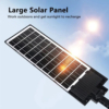 Iluminat Solar LBZ-00566 02 Lampă solară stradală LED 504 COB cu telecomandă, panou solar integrat