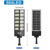 Iluminat Solar LBZ-00566 03 Lampă solară stradală LED 504 COB cu telecomandă, panou solar integrat
