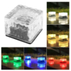 Iluminat Solar LBZ-00567 01 Lampă solară decorativă LED tip cub de gheață, lumină RGB, pentru grădină