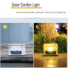 Iluminat Solar LBZ-00567 04 Lampă solară decorativă LED tip cub de gheață, lumină RGB, pentru grădină