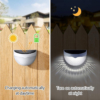 Iluminat Solar LBZ-00568 02 Lampă solară LED decorativă de perete, semicirculară, pentru exterior